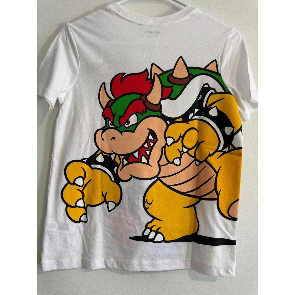 Super Mario Bowser Graphic T-Shirt Kids‎ boys  L 10 12 Nintendo Gaming Gamer